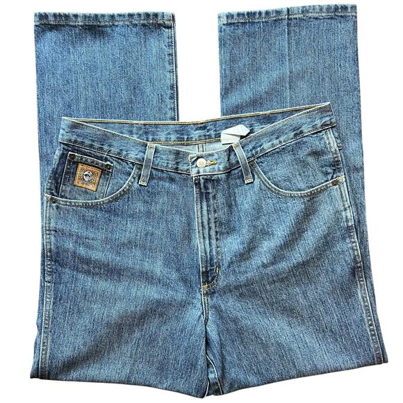 Cinch Jeans men’s 36x30 Blue Waist laying Flat: 18” Inseam laying flat: 31” - Picture 2 of 8